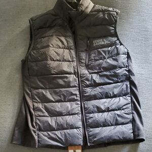 Eddie Bauer Charcoal Puffer Vest